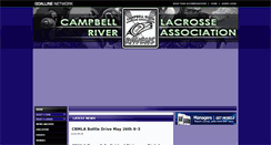 Desktop Screenshot of campbellriverlacrosse.com