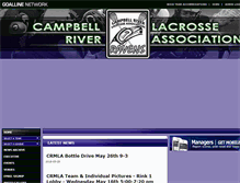 Tablet Screenshot of campbellriverlacrosse.com